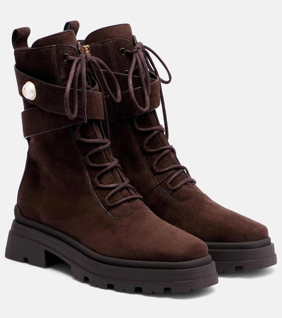 Jimmy Choo - Noemi 45 suede combat boots