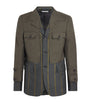 Comme Des Garçons Homme Plus Multi Deconstructed Stripe Military Blazer