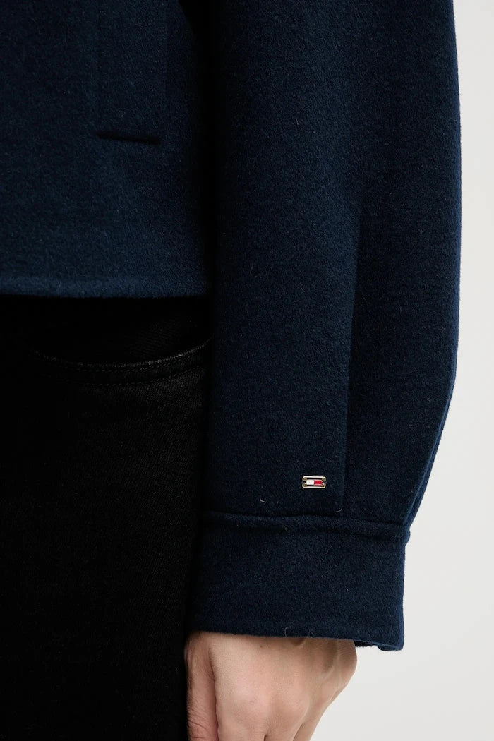 Палто с вълна Tommy Hilfiger