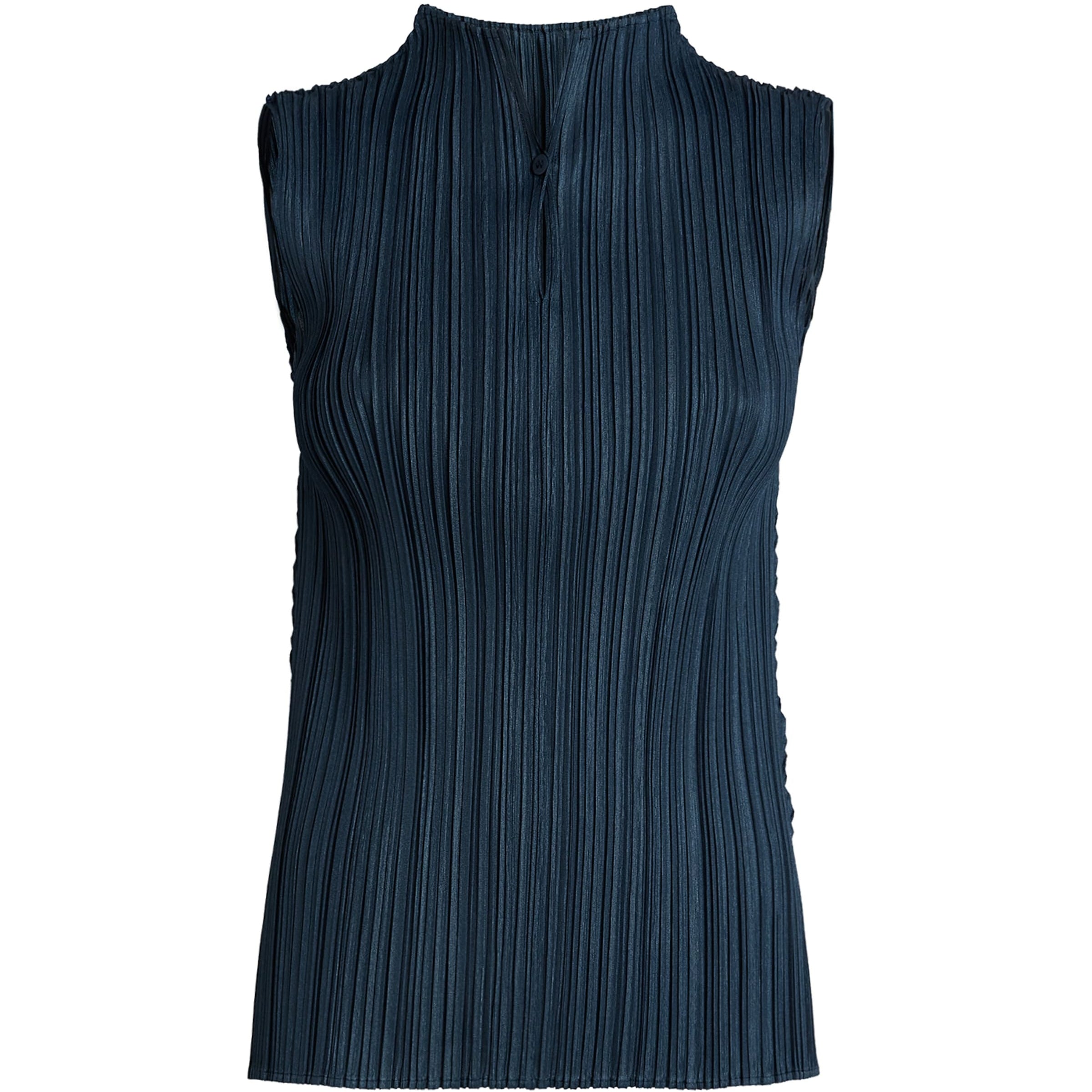 Blue Mellow Pleats Top