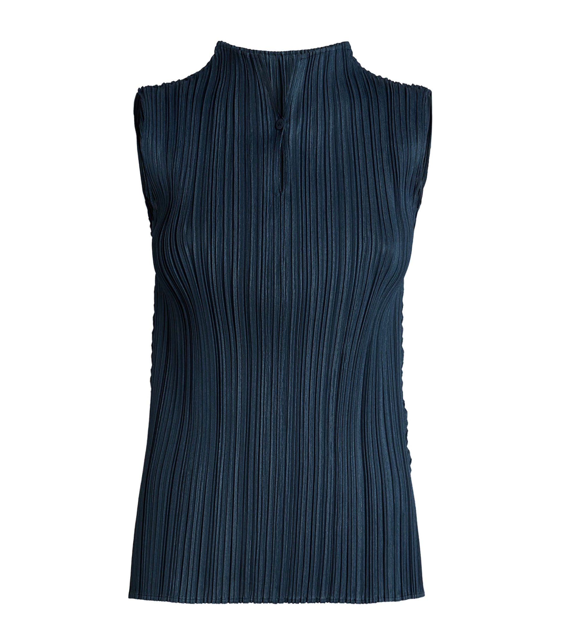 Blue Mellow Pleats Top