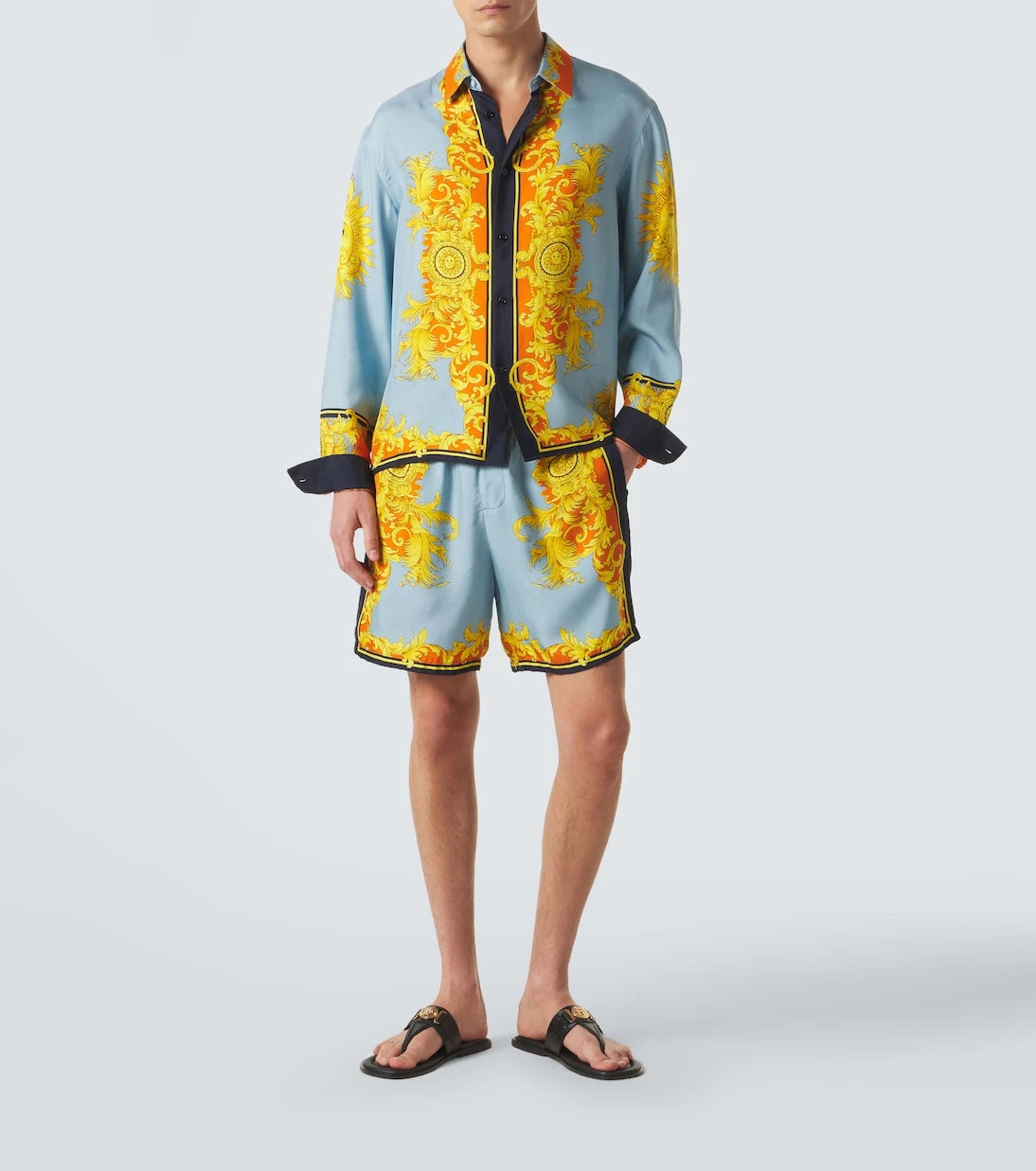 Versace - Printed silk shirt