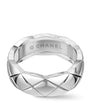 CHANEL Small White Gold Coco Crush Ring