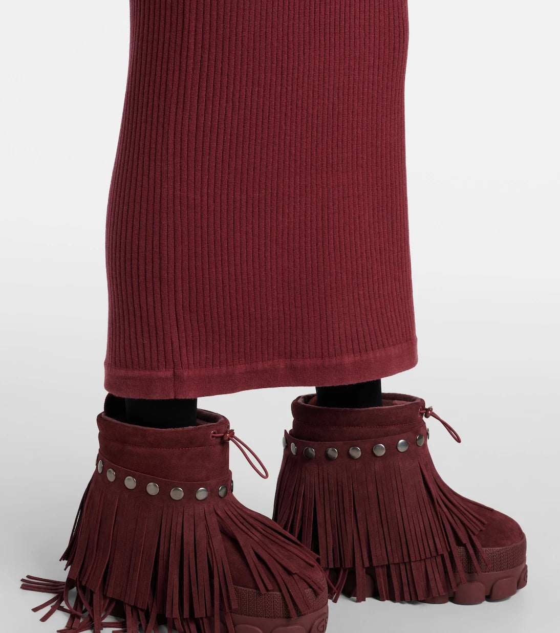 Goldbergh - Mireille ribbed-knit turtleneck midi dress