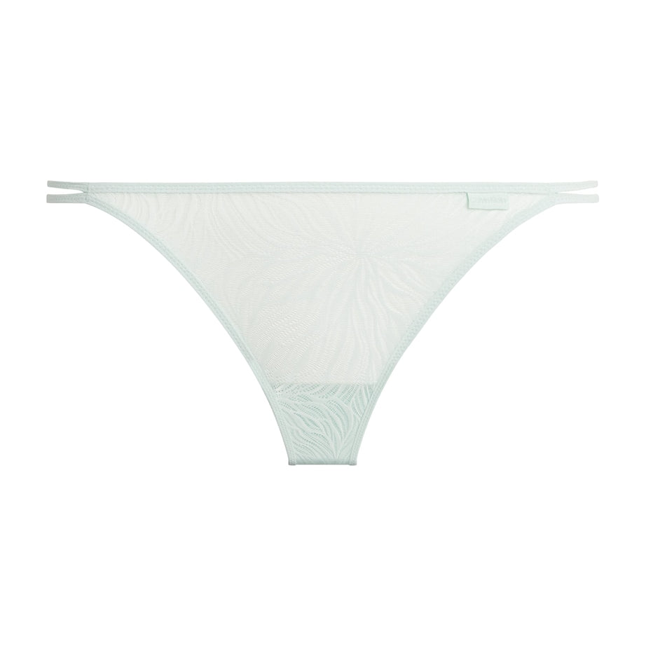 Calvin Klein Blue Sheer Marquisette Thong