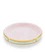 GINORI 1735 Porcelain Colonna Diva Rosa Butter Dish (10cm)