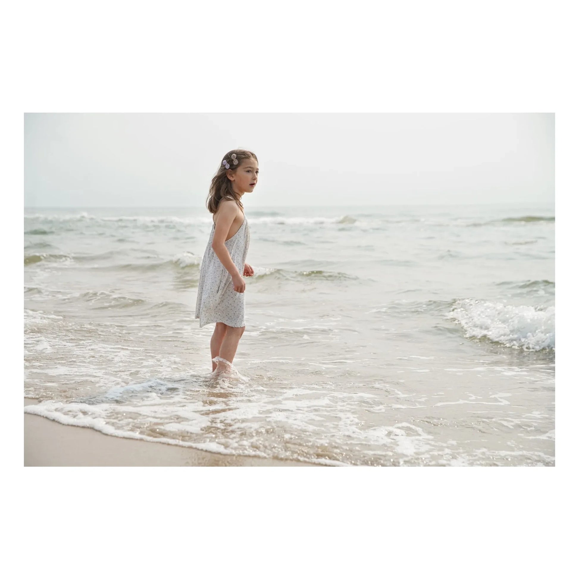 Soor Ploom - Loop Fleurie Organic Cotton Dress | Ecru