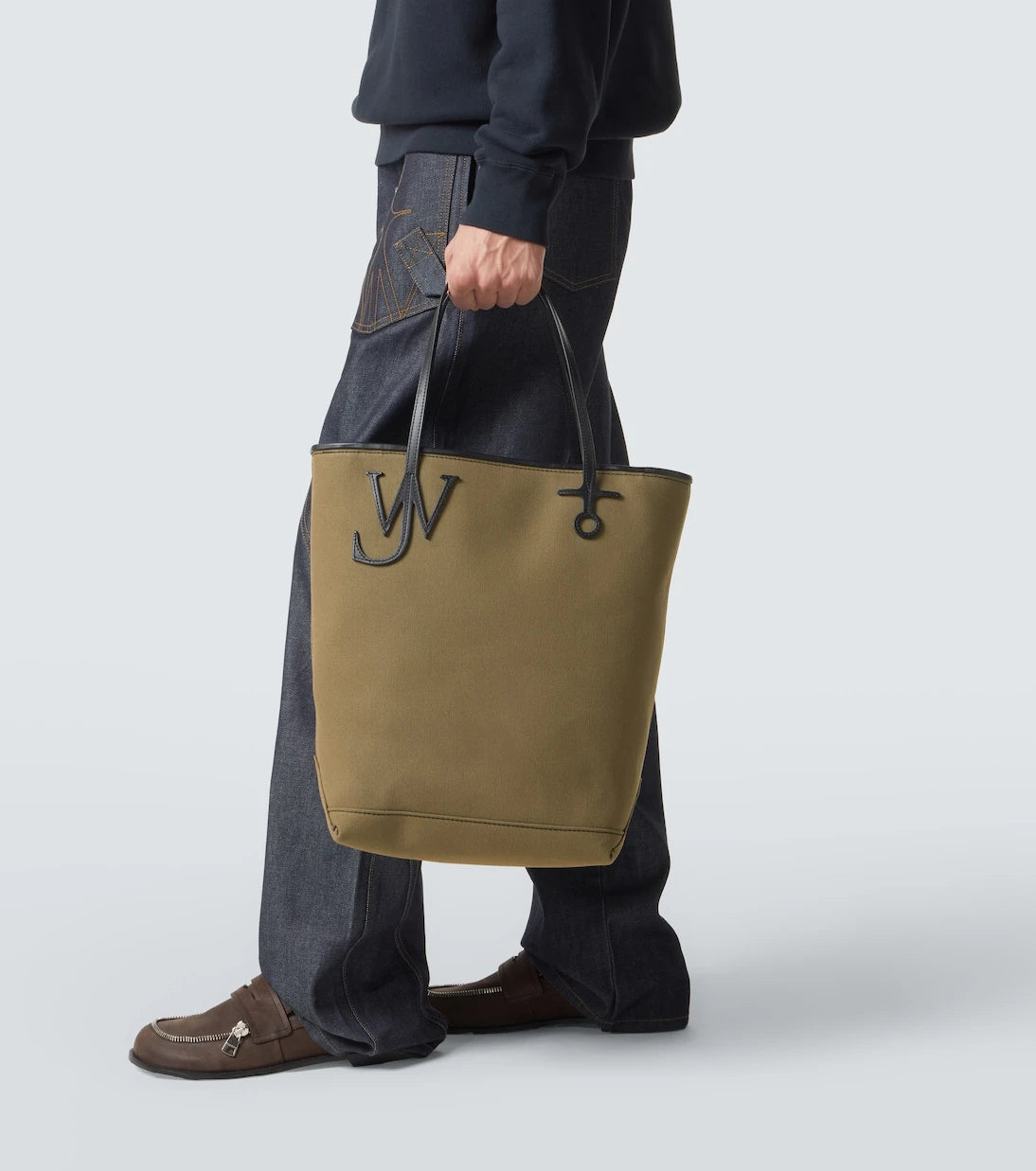 JW Anderson - Anchor Tall canvas tote bag