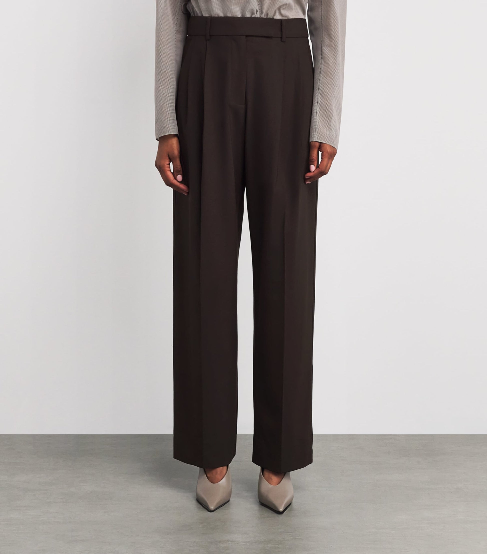 ESSE Studios Brown Onus Tailored Trousers
