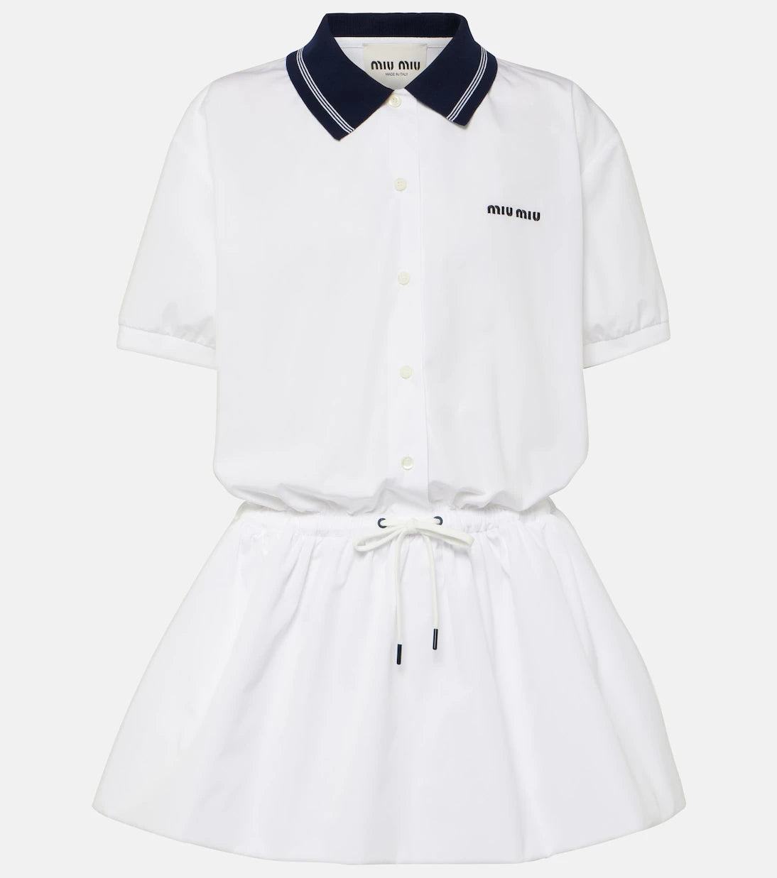 Miu Miu - Logo cotton polo dress