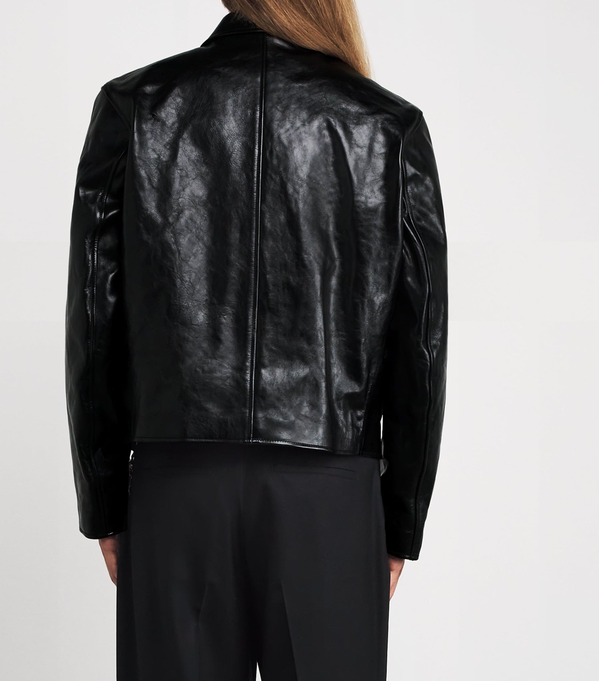Black Leather Mini Jacket