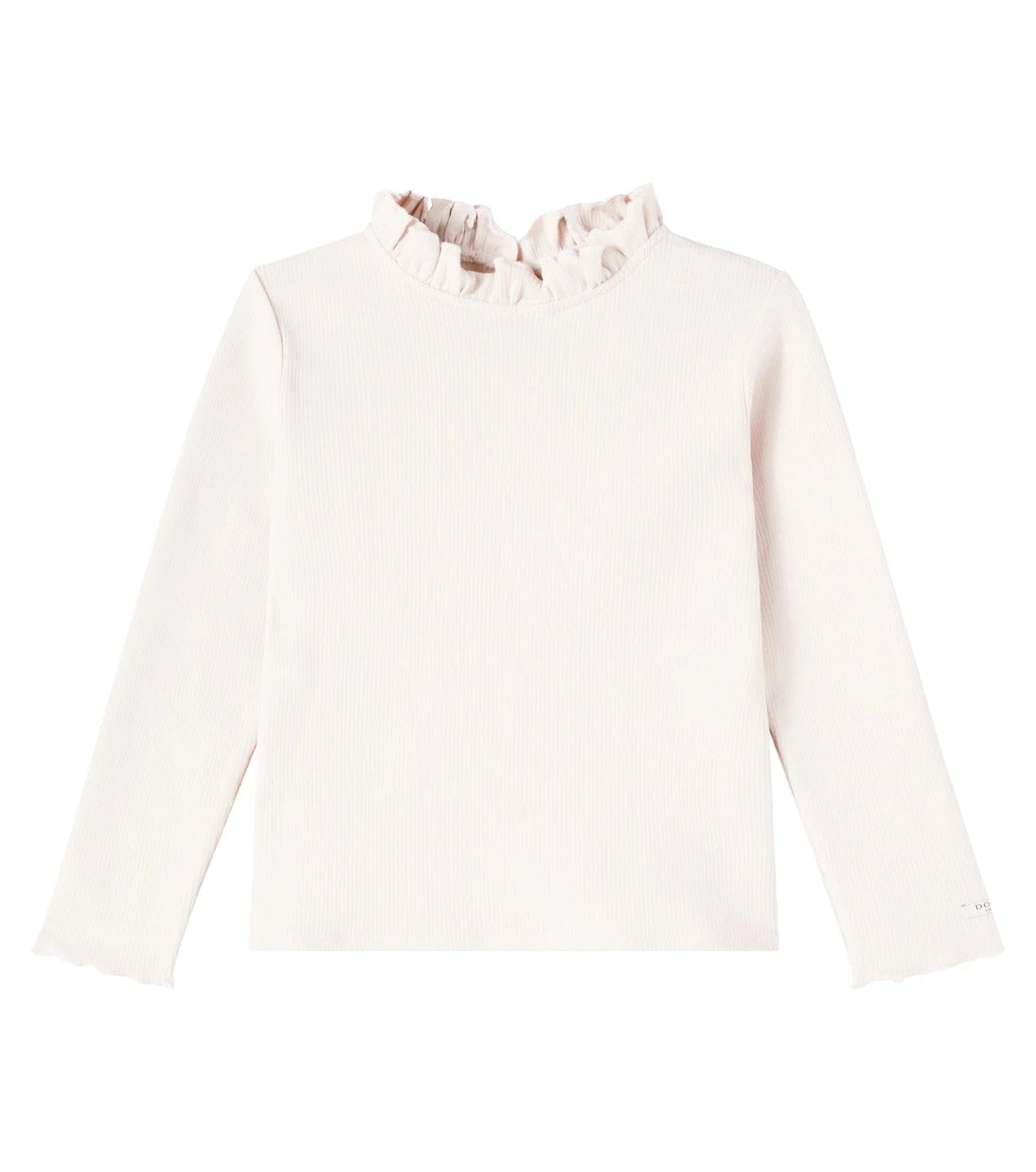 Donsje - Milah ruffled cotton-blend T-shirt