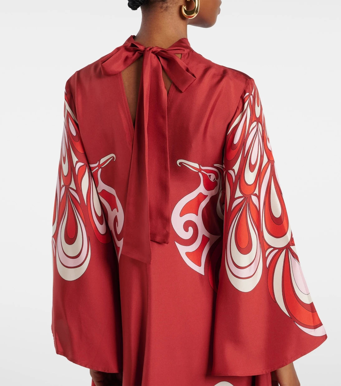 La DoubleJ - Magnifico printed silk twill maxi dress