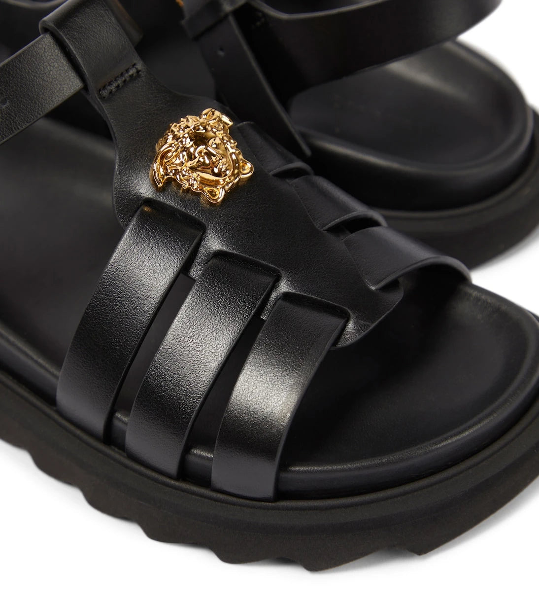 Versace Kids - La Medusa leather sandals