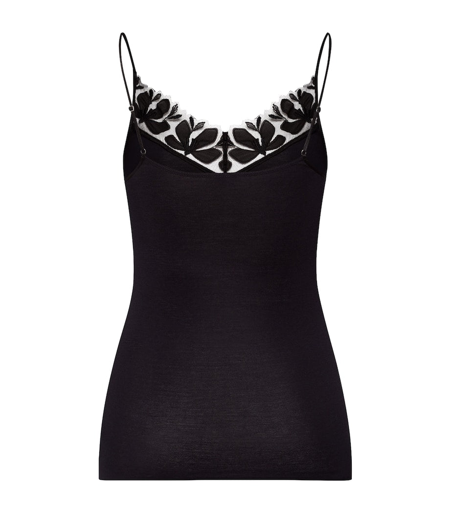 Black Mercerised Cotton Kalea Camisole