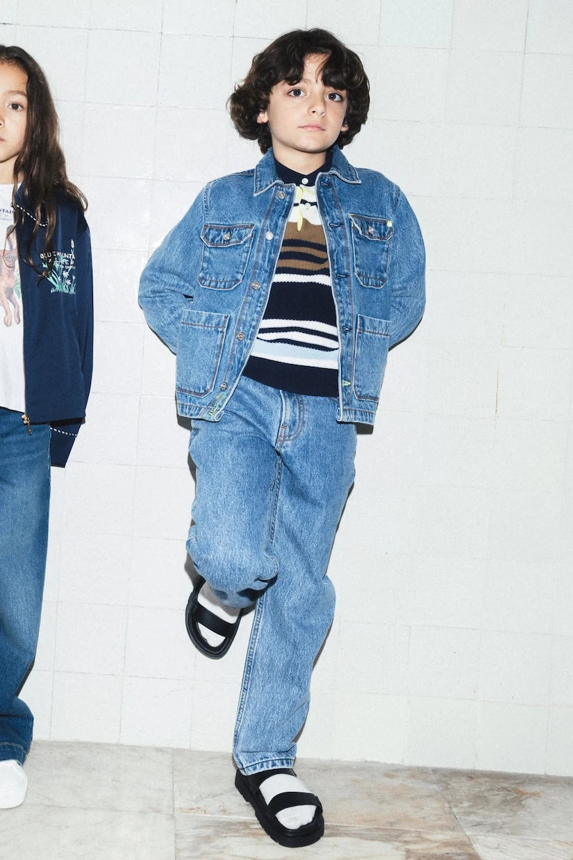 جاكيت جينز Worked Out للأطفال من Scotch & Soda