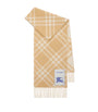 Burberry Beige Cashmere Check Scarf