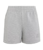 Grey Stretch-Jersey Heather Sweatshorts