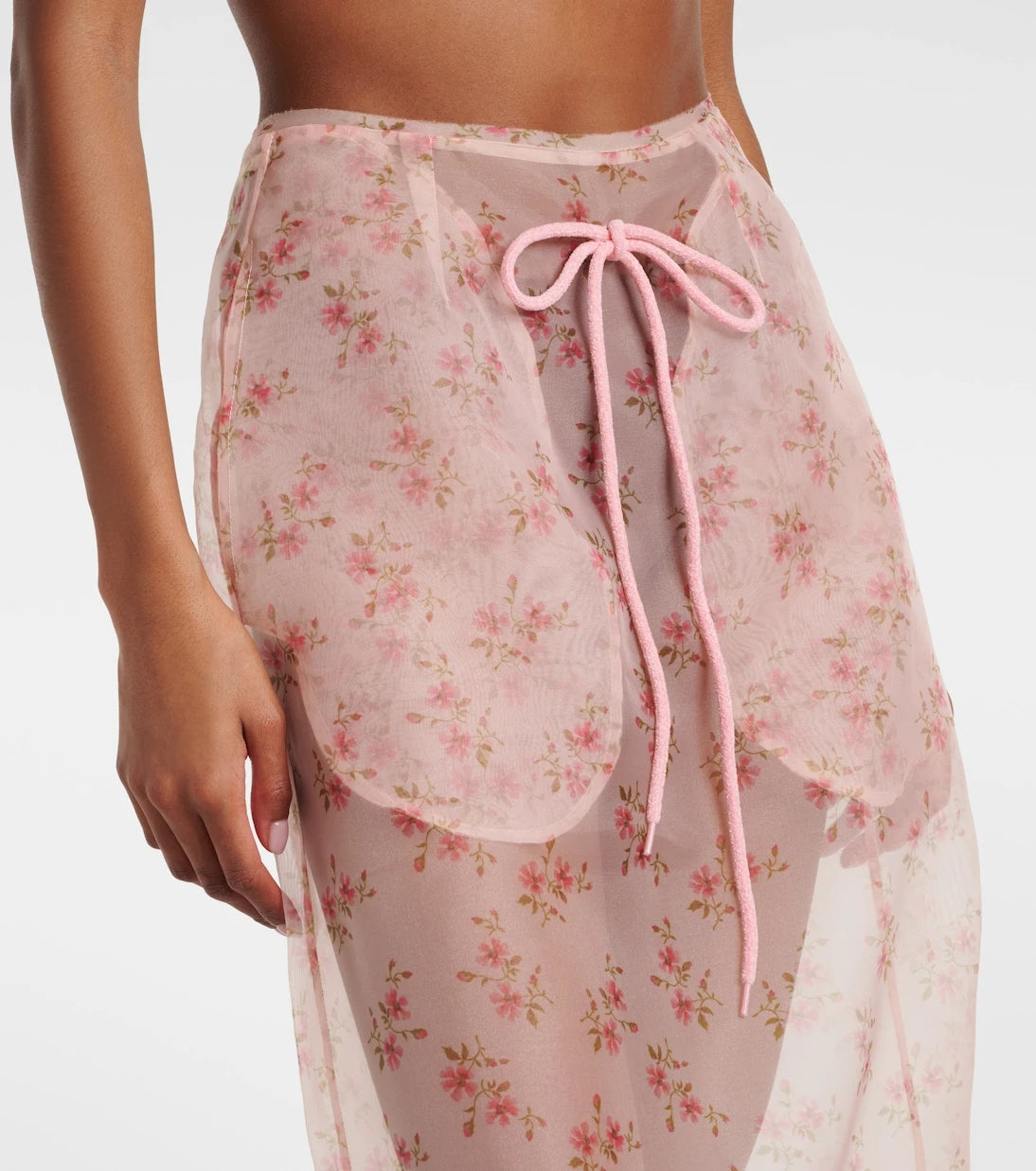 Simone Rocha - Floral midi skirt
