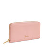 Pink Oxford Zip-Around Wallet
