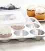 Nordic Ware Naturals 12-Cup Muffin Pan with Lid (34cm x 25cm)