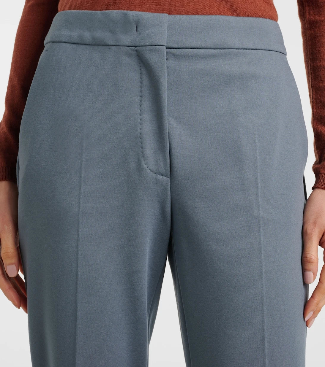 Max Mara - بنطال بيجنو قصير من الجيرسيه