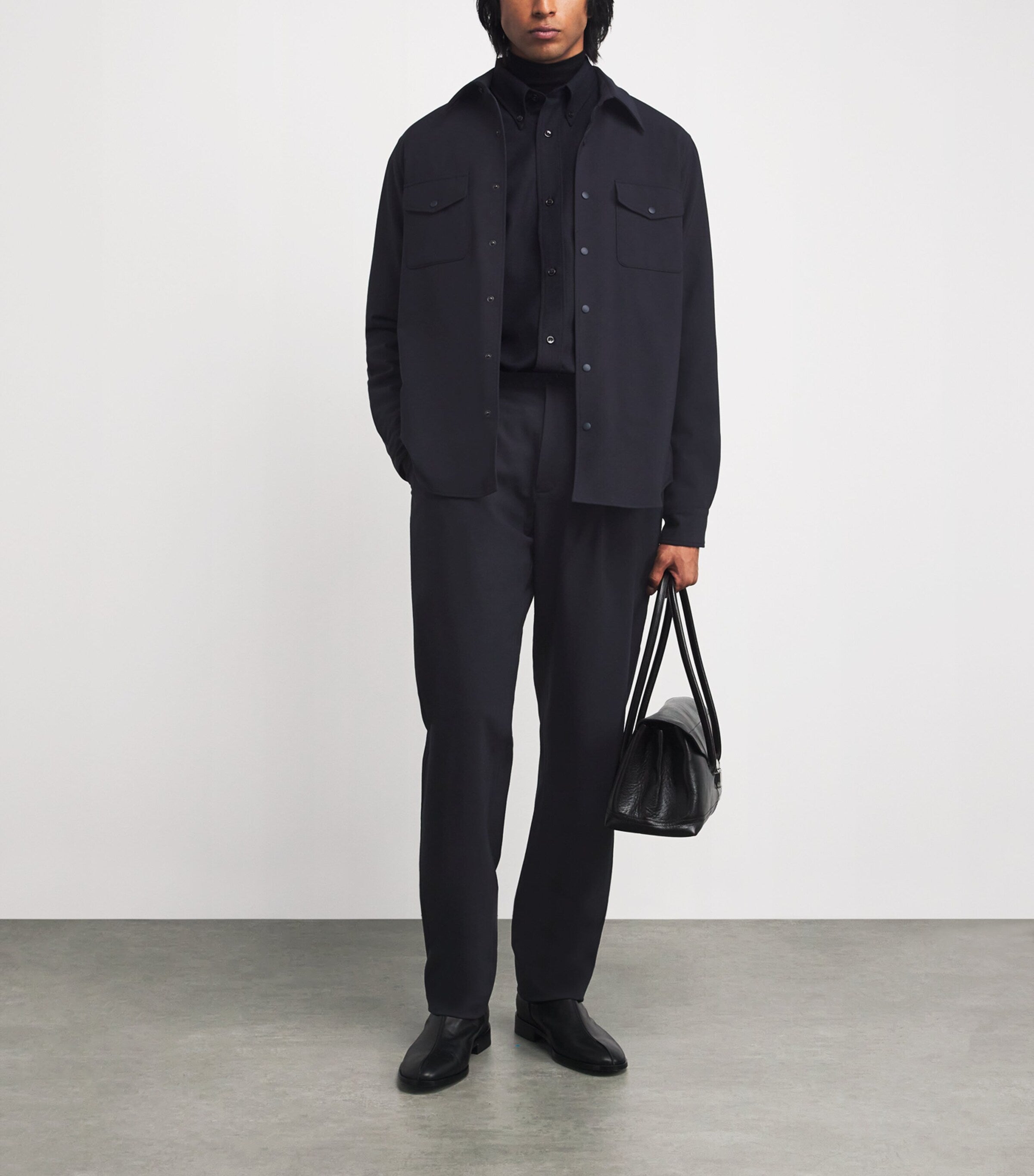 Aspesi Technical Stud-Fastened Overshirt