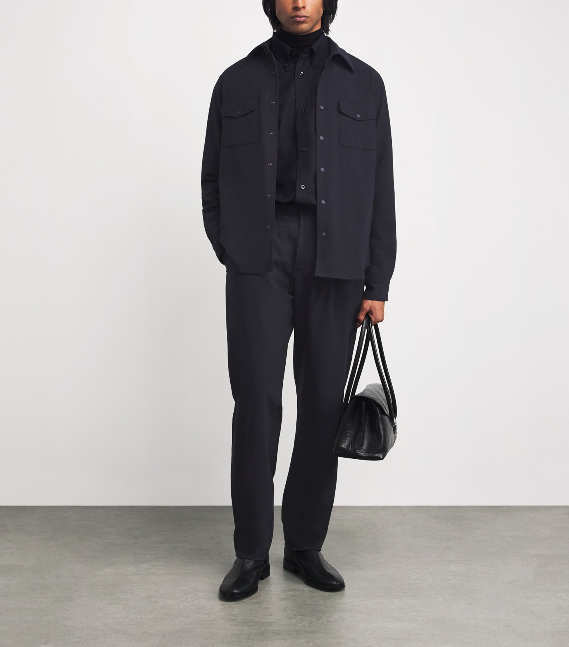 Aspesi Technical Stud-Fastened Overshirt