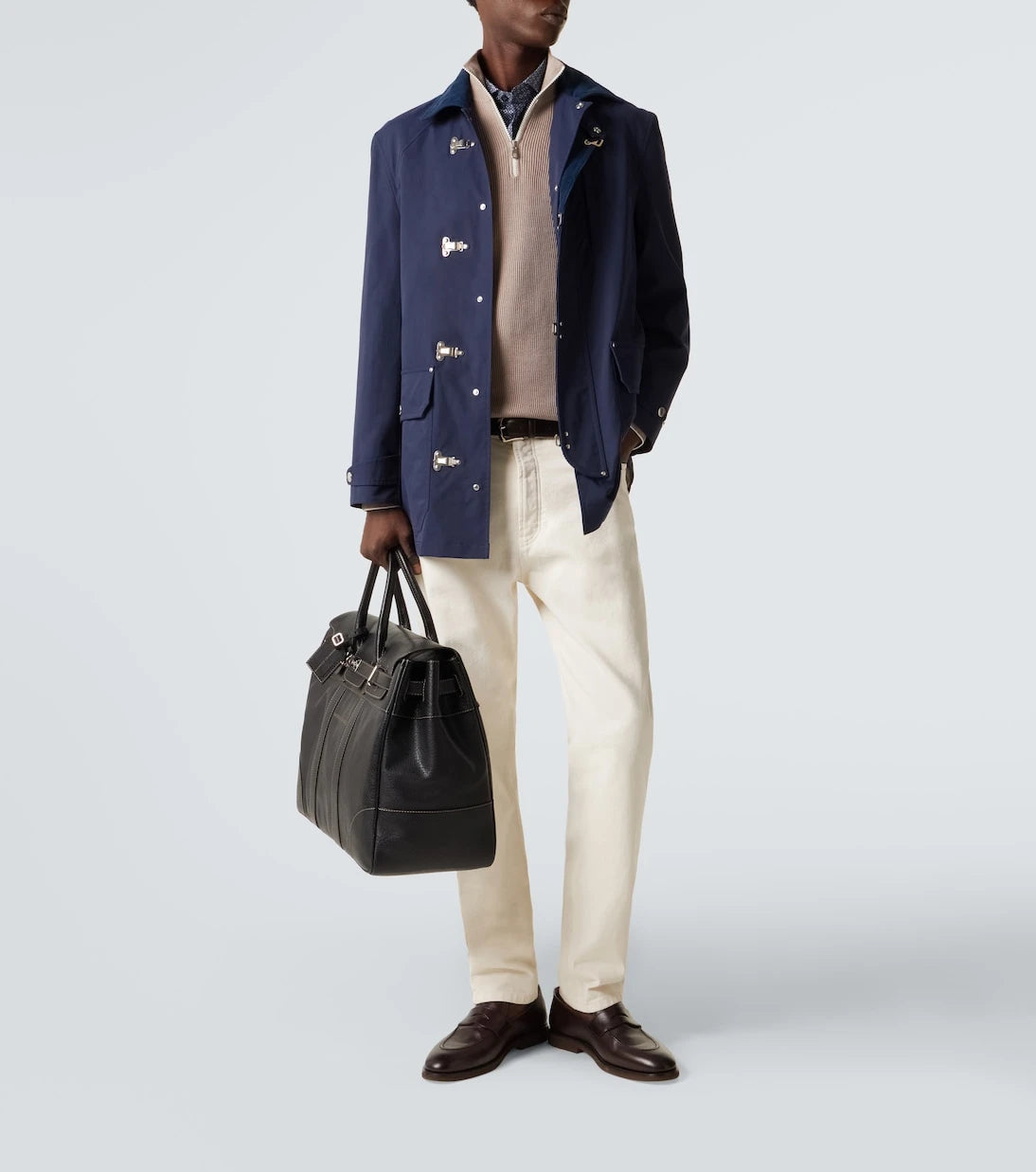 Brunello Cucinelli - Cotton half-zip sweater