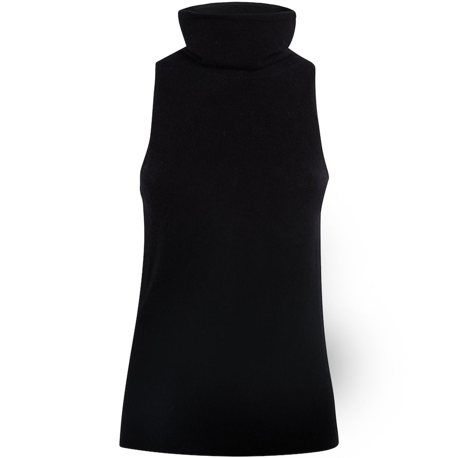 Cashmere Vida Sweater Vest BLACK