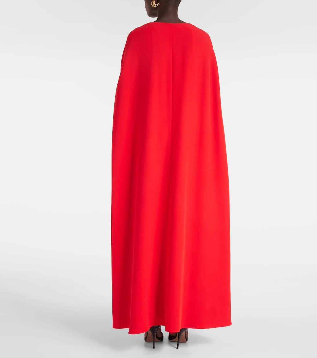 Valentino - Caped silk gown