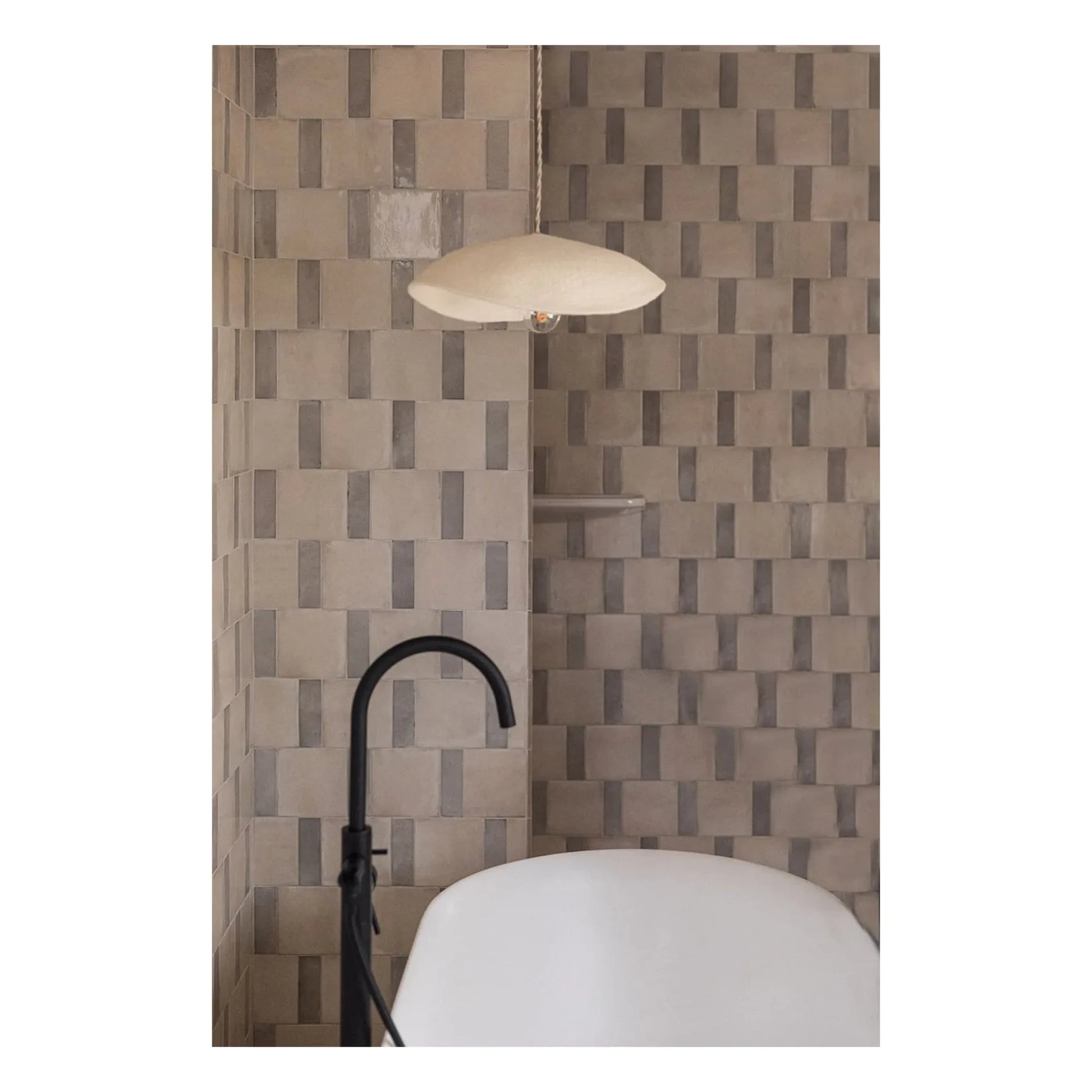Muskhane - Dome felt lampshade | Ecru