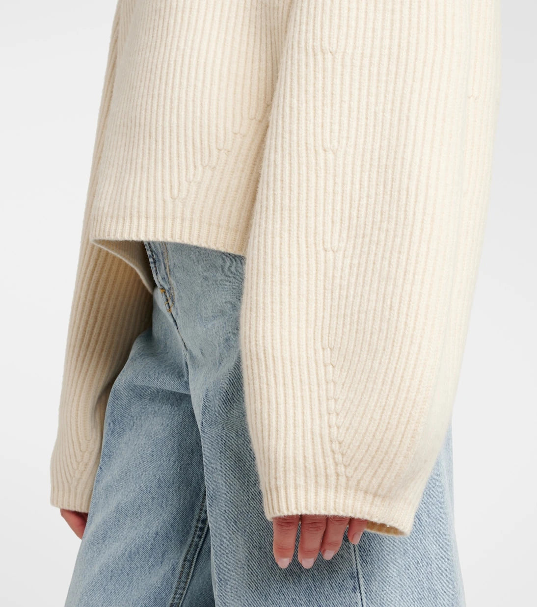 Toteme - Ribbed-knit wool-blend turtleneck sweater