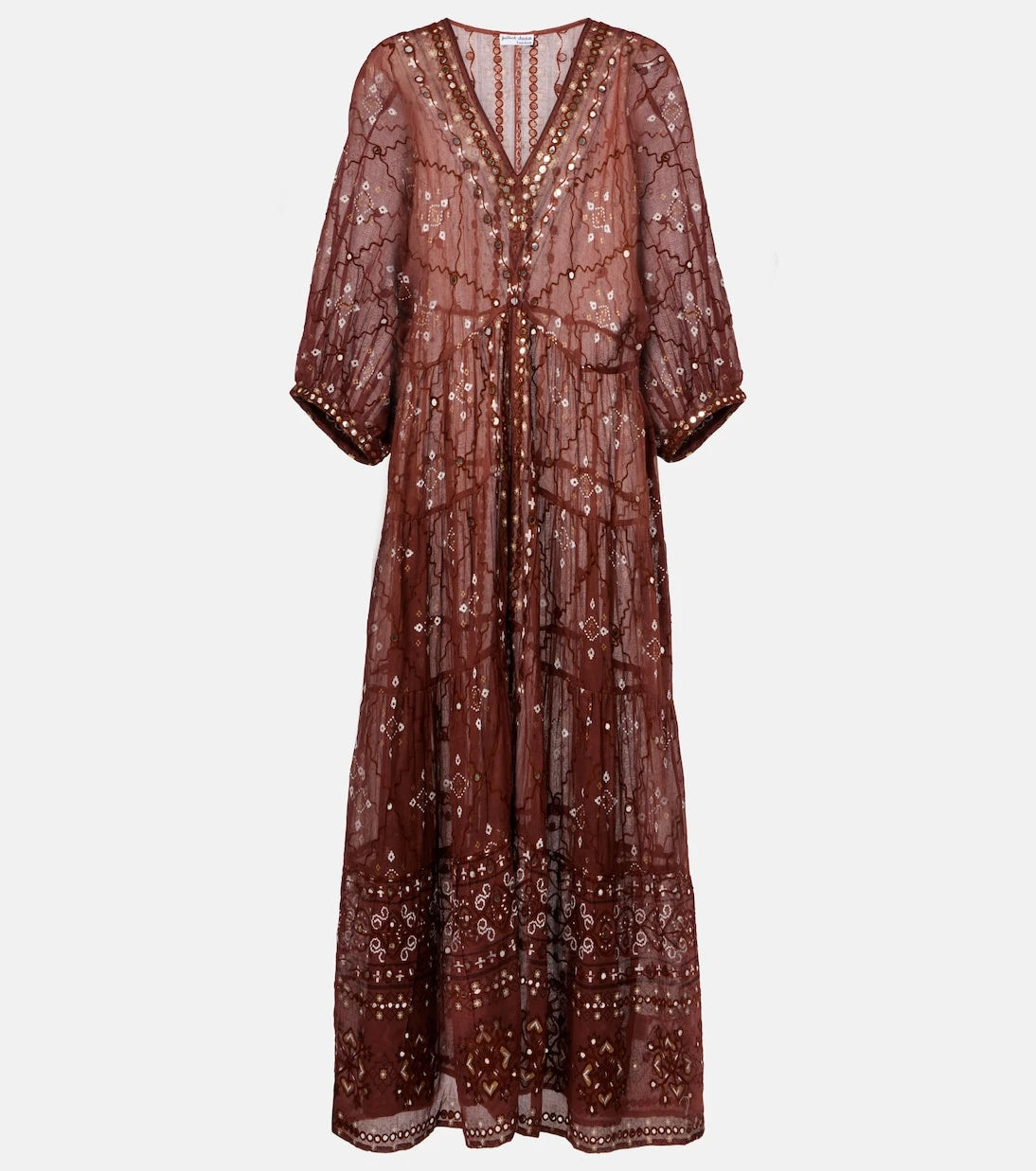 Juliet Dunn - Printed cotton maxi dress
