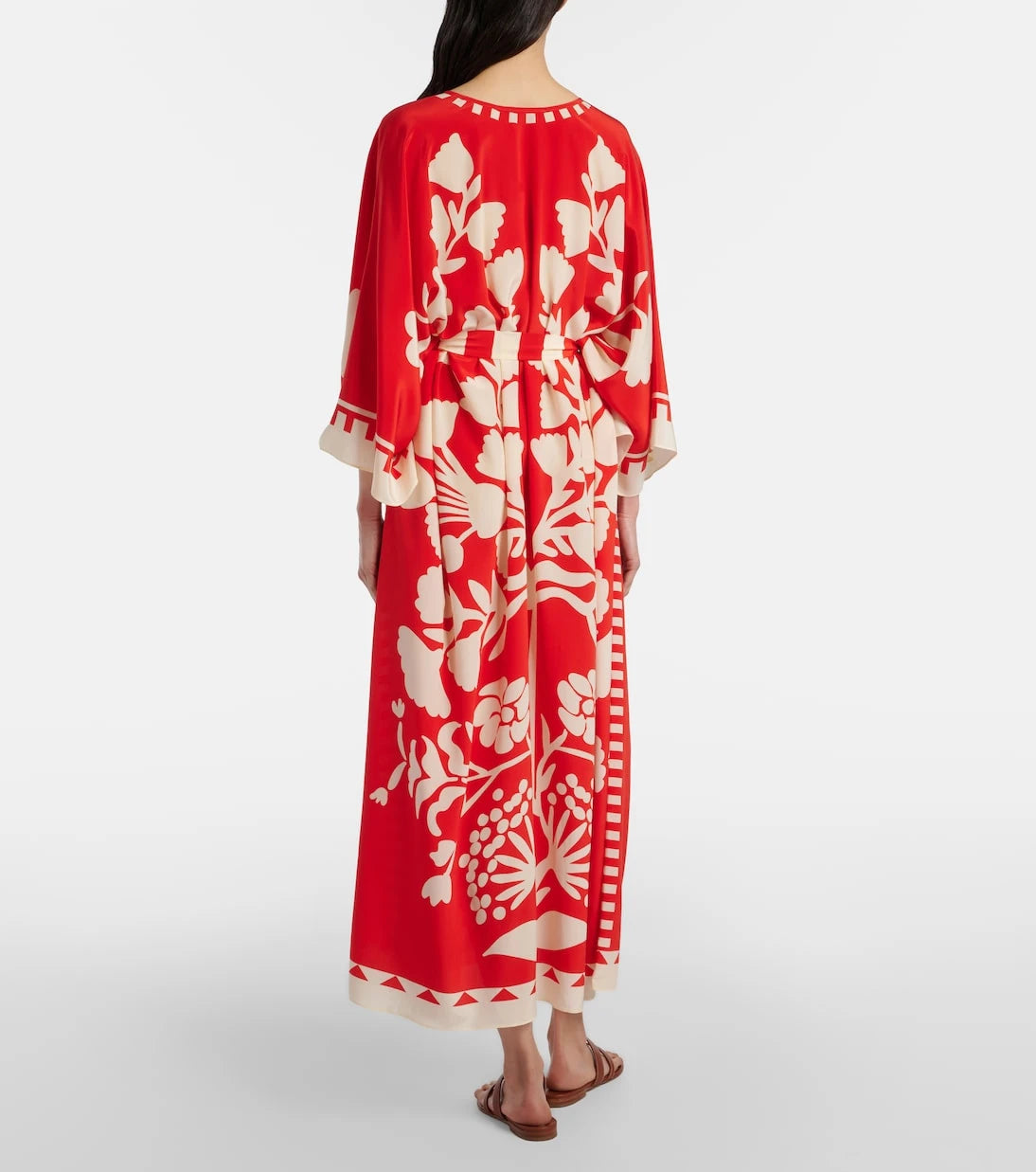 Eres - Holi belted printed silk kaftan