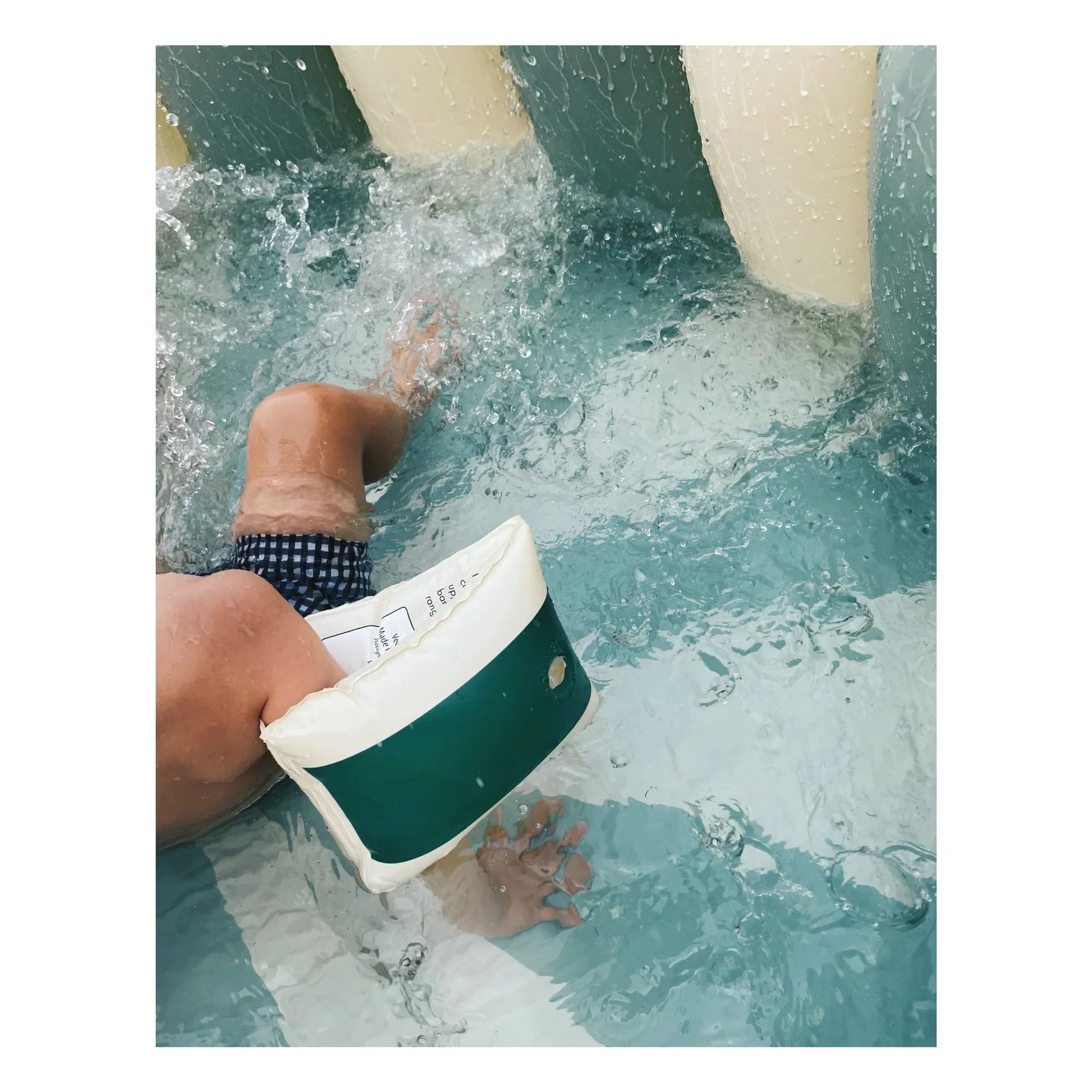 Petites Pommes - Alice inflatable pool | Acapulco Blue