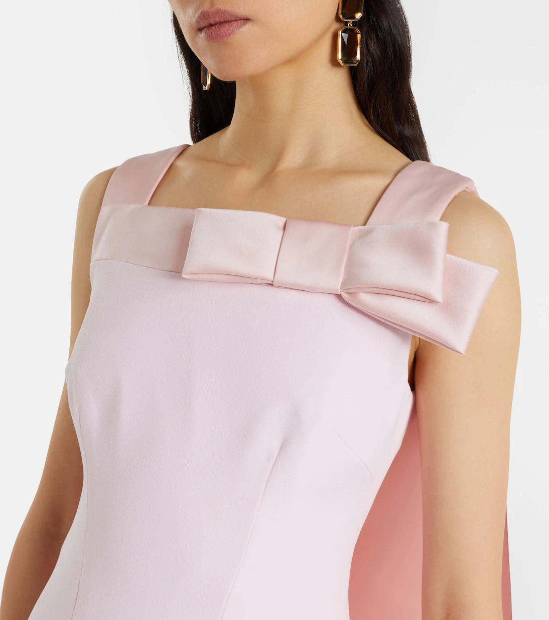 Safiyaa - Harley caped crêpe gown