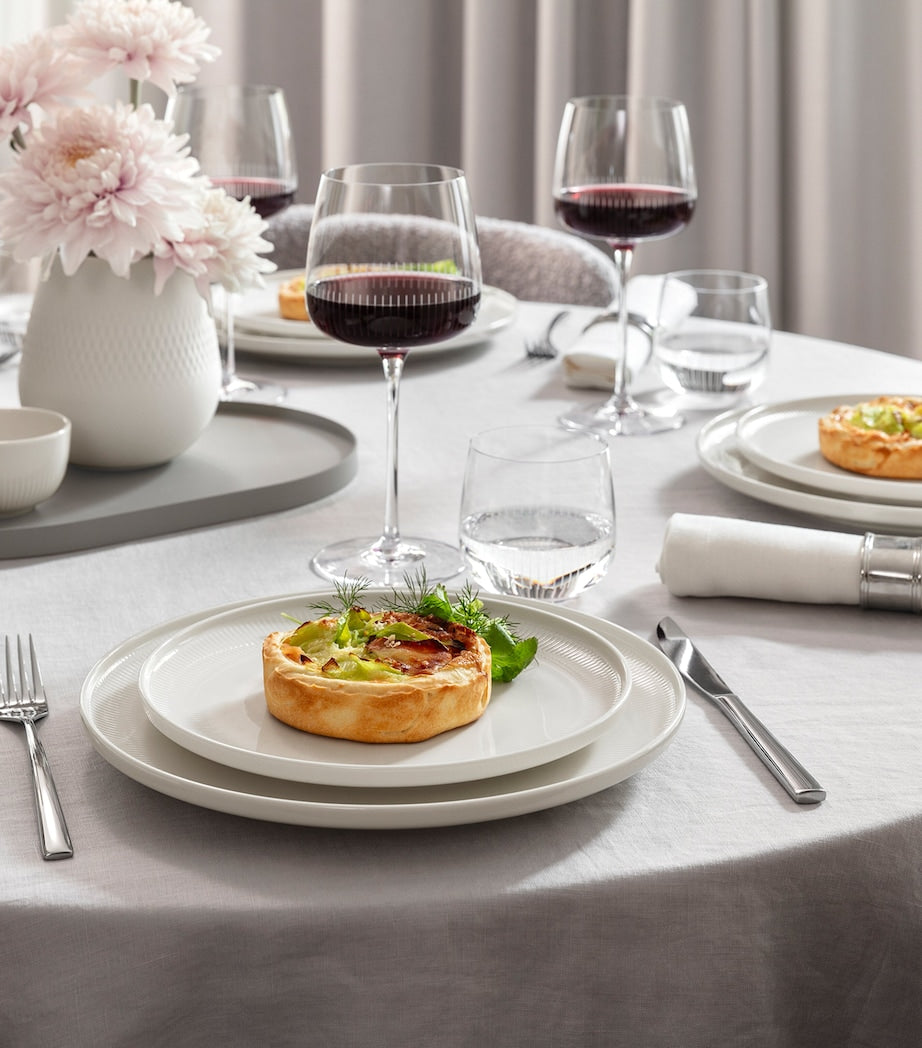 Set of 6 Porcelain Afina Flat Plates (27cm)