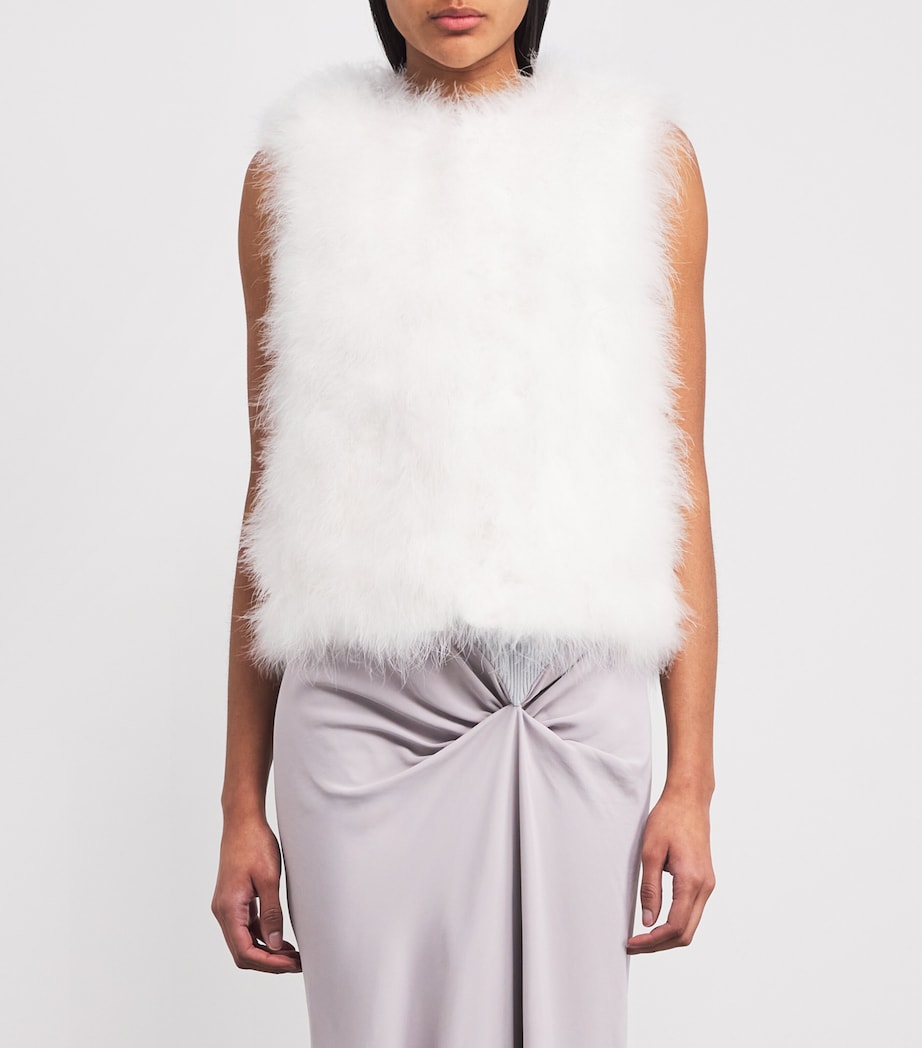 White Feather Gilet