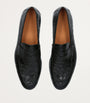 Crocodile Leather Penny Loafers