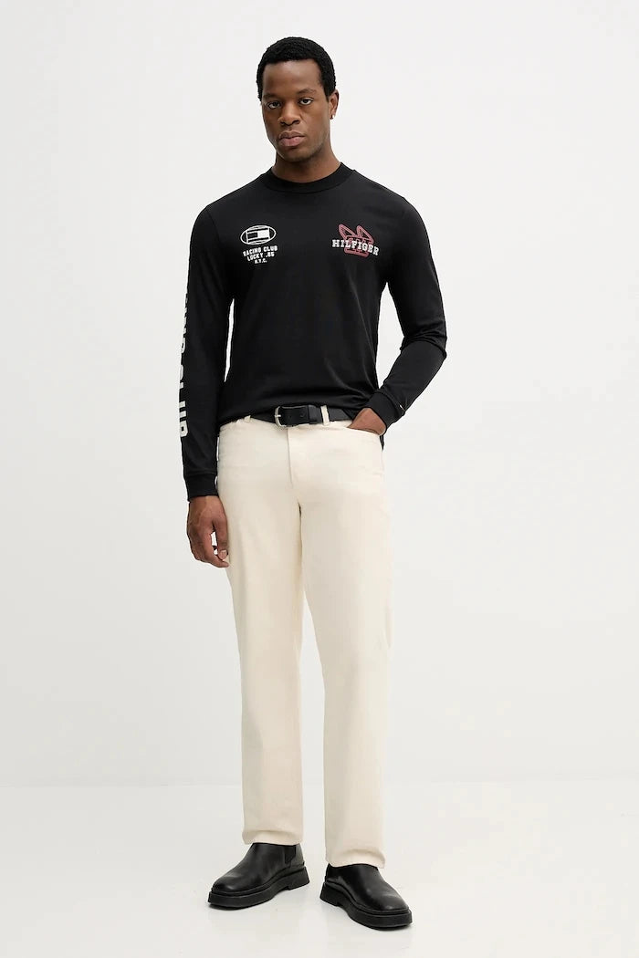 Tommy Hilfiger Uzun Kollu Pamuklu Bluz