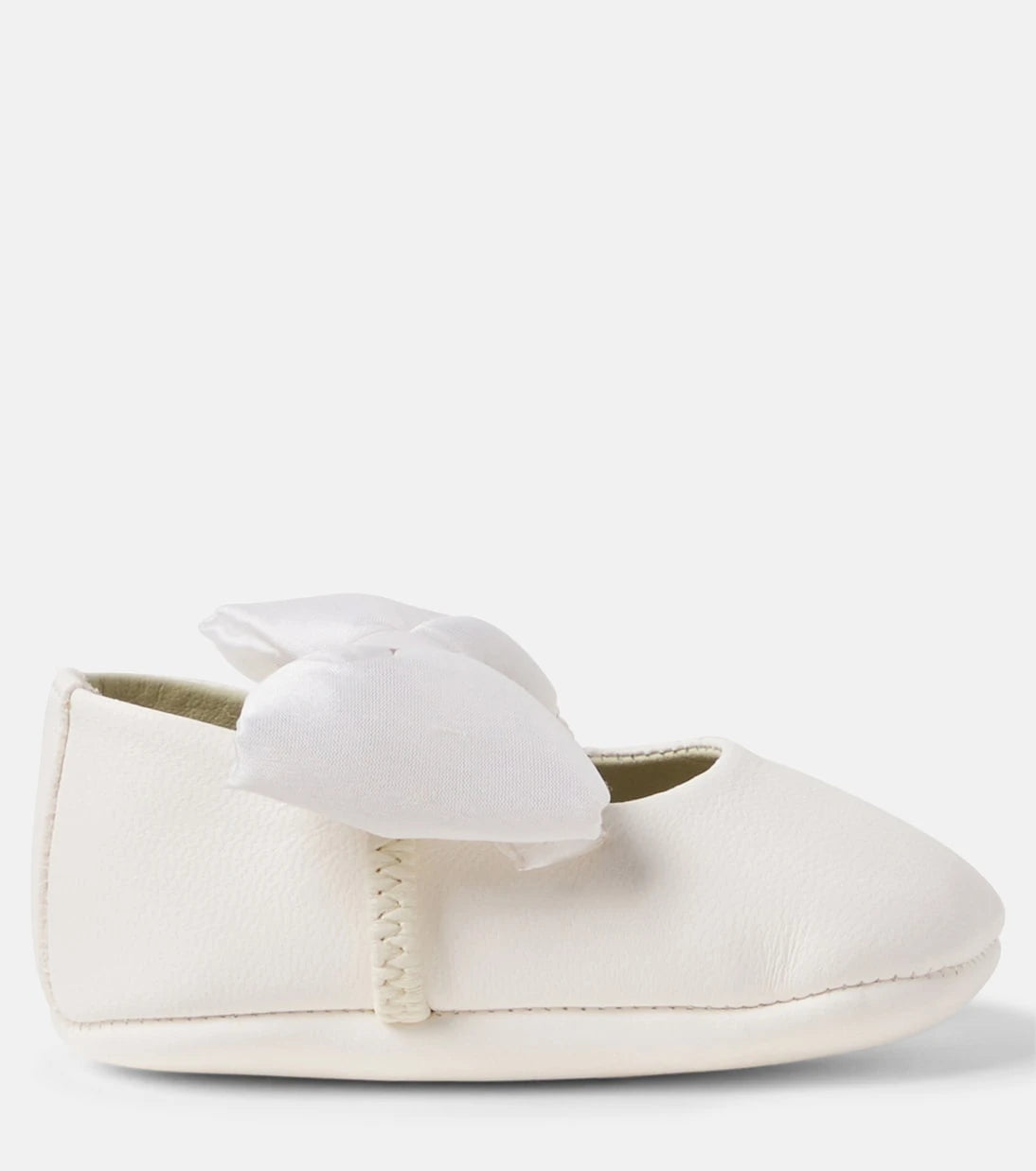 PèPè - Baby Rose bow-detail leather booties