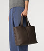 Large Leather Diago Tote Bag
