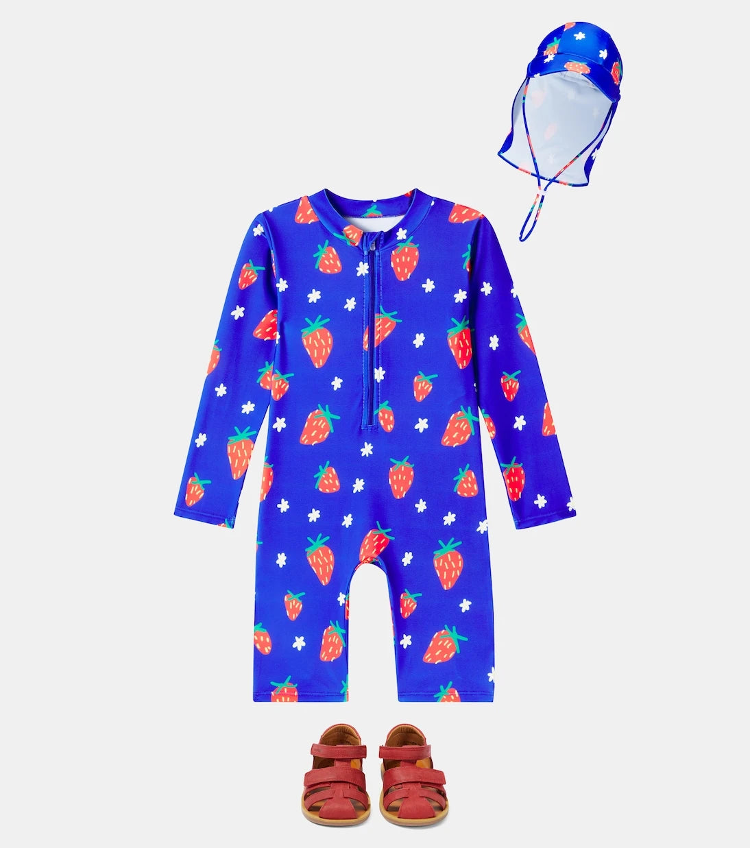 Jellymallow - Strawberry printed swimsuit set
