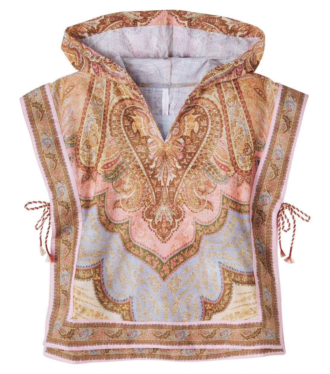 Zimmermann Kids - Awaken hooded cotton poncho