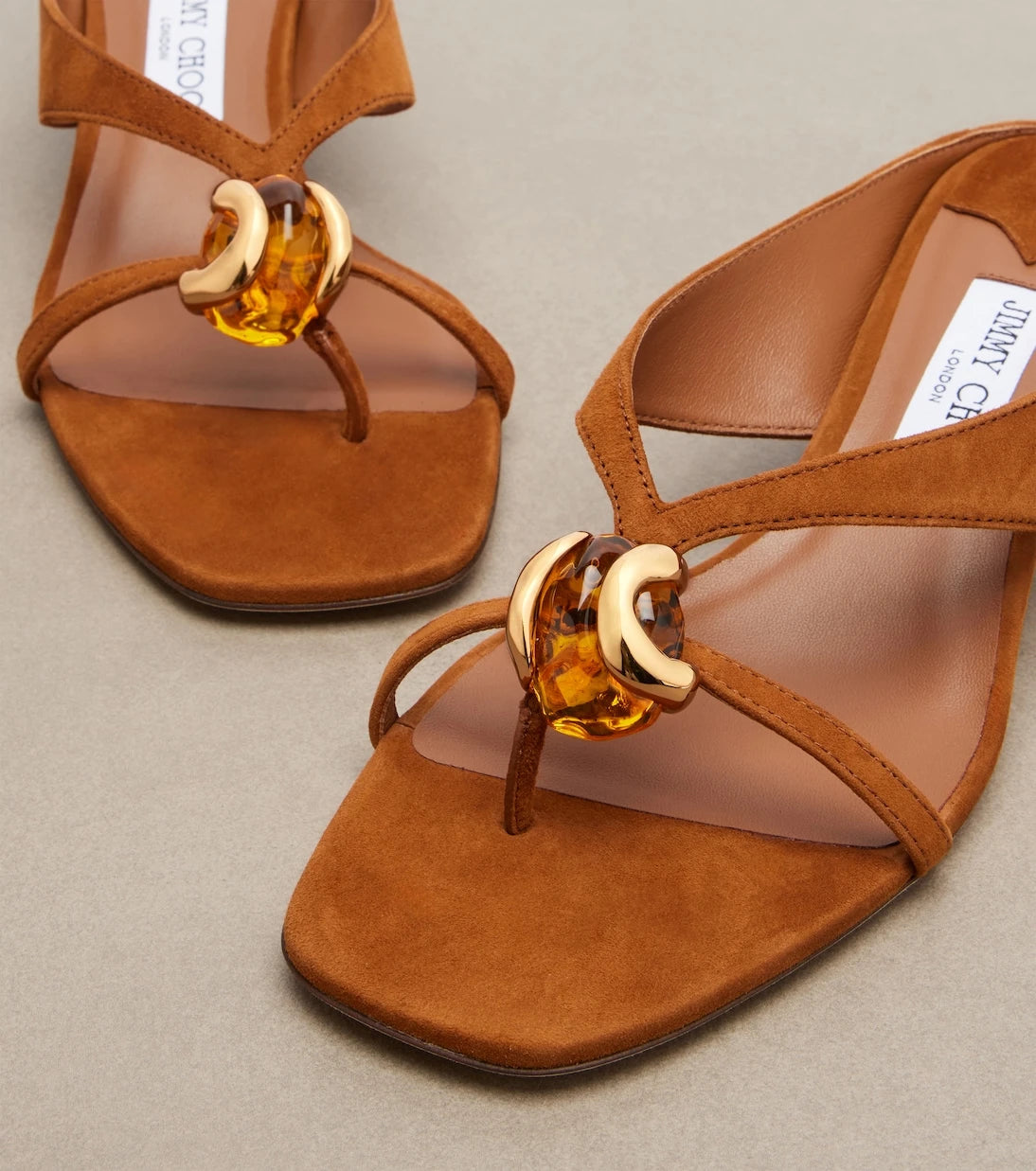 Jimmy Choo - Emeri embellished suede sandals