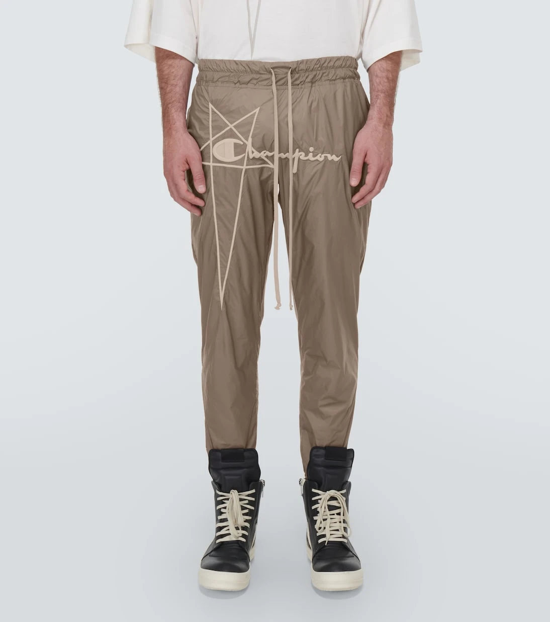 Rick Owens - بنطال رياضي نايلون x Champion®