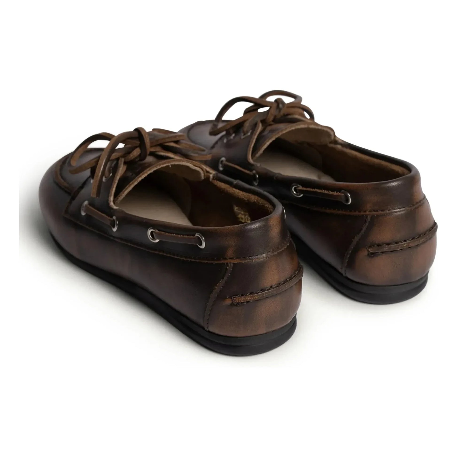 Posa - Leather Boat Shoes | Coffee