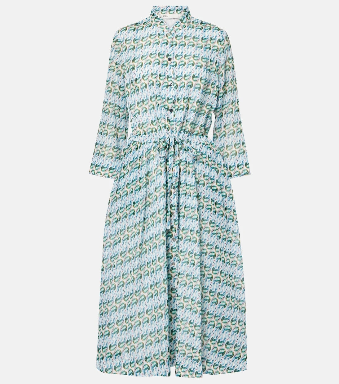 Tory Burch - Printed silk and cotton midi dress