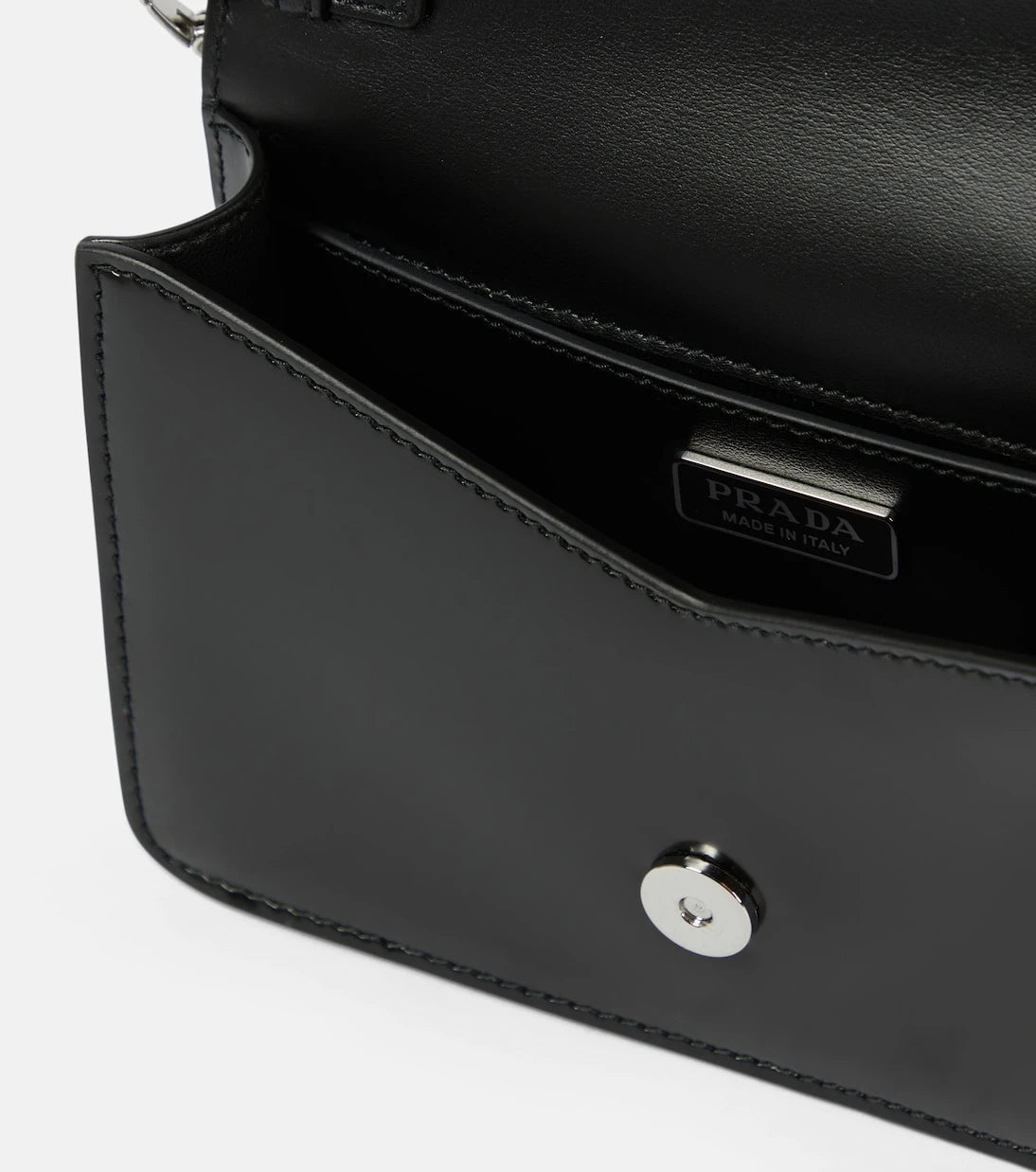 Prada - Mini leather crossbody bag